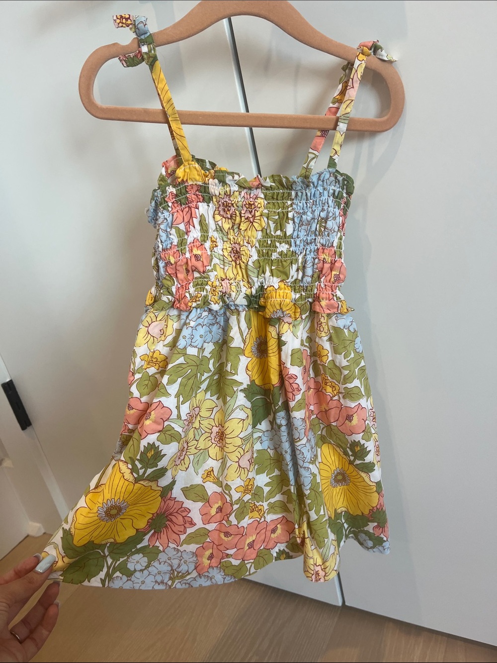 Janie and Jack 3t Girls Floral Smocked Sundress
